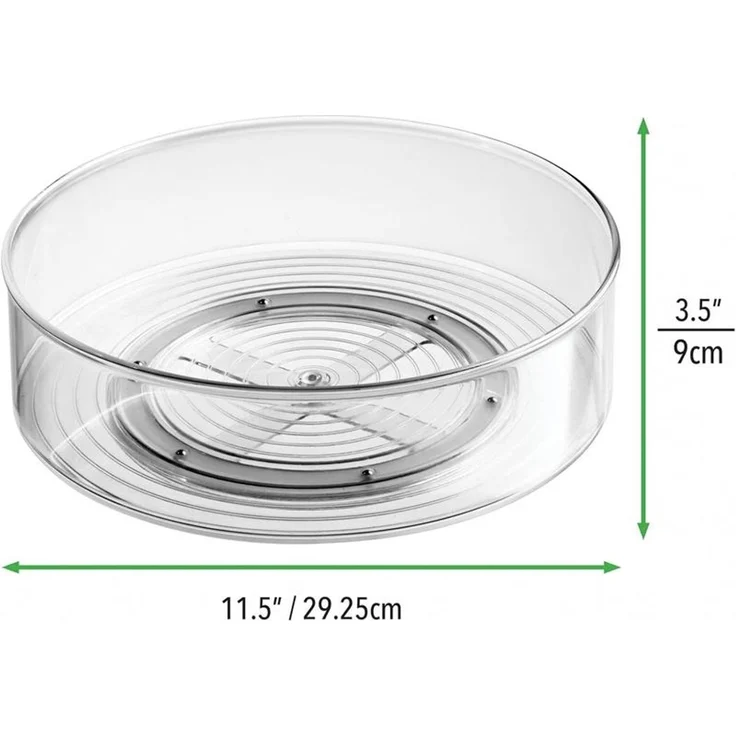 Drehteller Organizer Lazy Susan drehbares Ordnungssystem mDesign Transparent – Bild 2