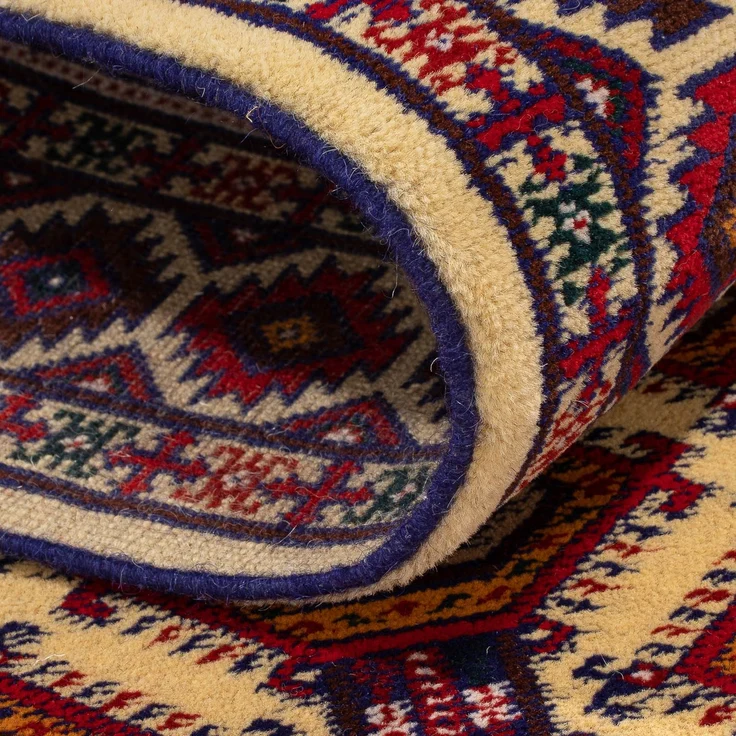 Läufer Afghan - 390 x 90 cm - beige – Bild 4
