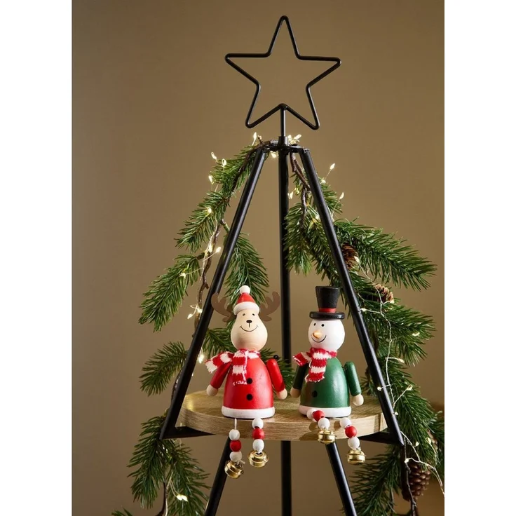 formano Etagere Winterzeit, Metall, Höhe: 150cm, Farbe: Schwarz, Motiv: Baum – Bild 3