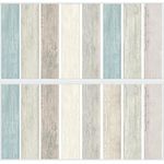 RoomMates® Wandsticker Vintage Holzdielen Look - Blau