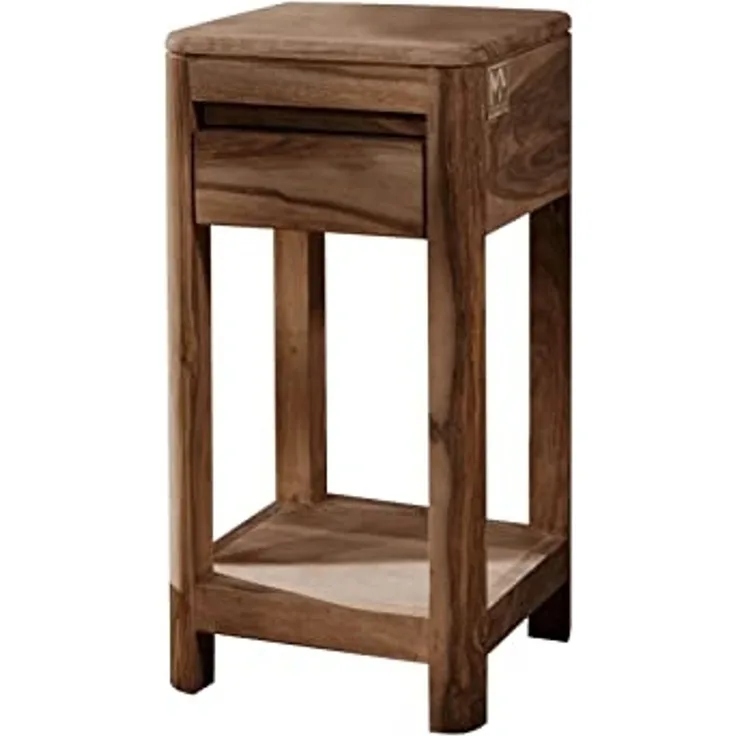 Beistelltisch Sheesham 30x30x60 smoked cherry gebeizt TORONTO #112