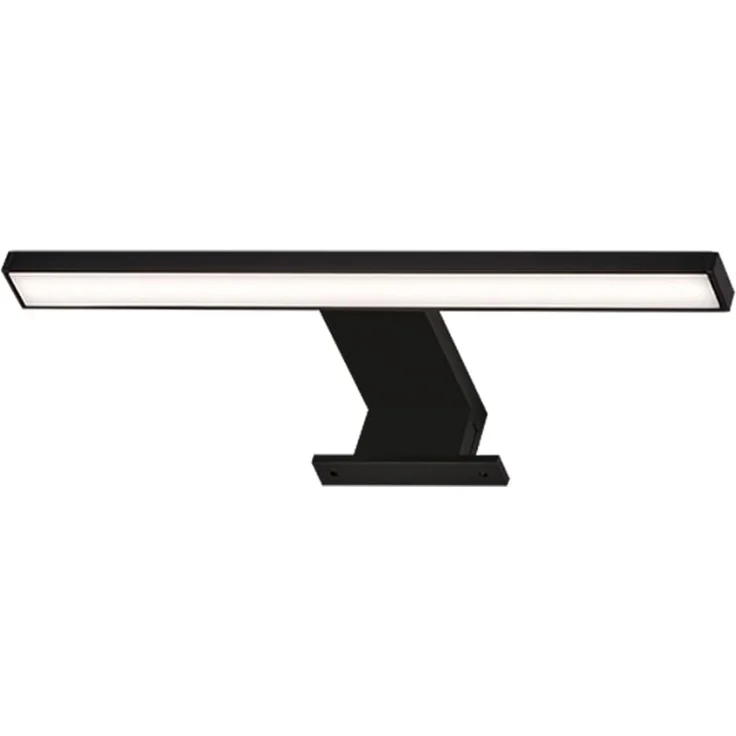 Briloner Leuchten - LED Spiegelleuchte, Spiegellampe IP44, Badleuchte, Badlampe 5 Watt, 500 Lumen, 4000 Kelvin, Schwarz, 300 x 103 x 36 mm (LxBxH) – Bild 1