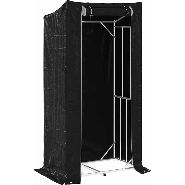 vidaXL Brennholzregal mit Regenschutz 100x60x200 cm Verzinkter Stahl 4104949 – Bild 2