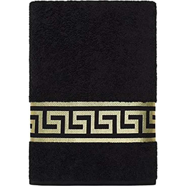 Belle Arti Handtücher Luxus Mäander Gästetücher Badetücher Duschtücher Saunatücher in Set, (1-St), schwarz, weiss, beige, rot, gold, 100% Baumwolle, Frottee, eingestickt – Bild 2