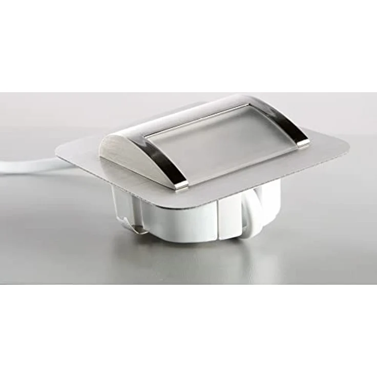 Heitronic Nr. 500585-HE LED Einbauleuchte VALENCE 3000K 73x73mm aluminiumfarben – Bild 3