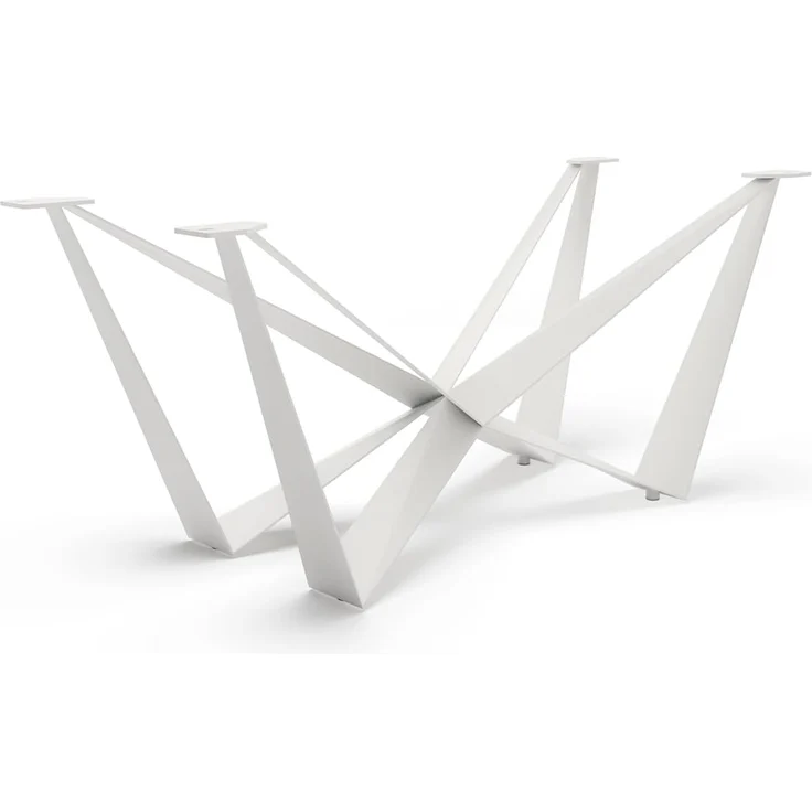 Tischgestell Spider Metall Weiß für Tischplatten ab 200 cm – Bild 2