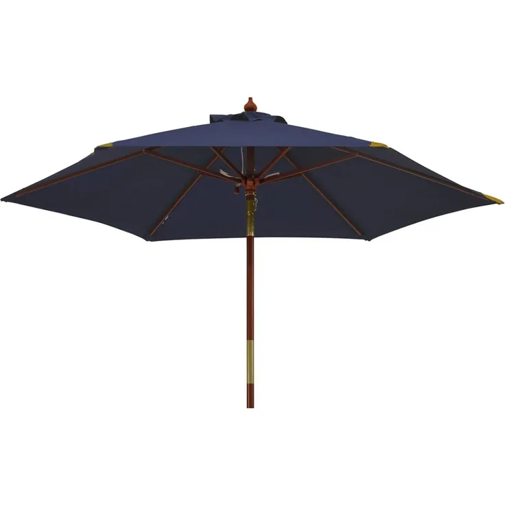 Kai Wiechmann Sonnenschirm Runder Balkonschirm 240 cm als hochwertiger Schattenspender, knickbarer Gartenschirm mit Windauslass & UPF 50+
