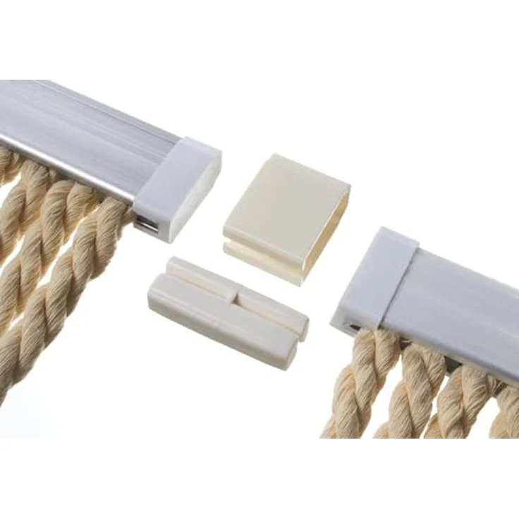 Kobolo Türvorhang Seilvorhang MARITIM 56 Stränge geteilter Aluleiste (1 St), Ösen, halbtransparent, abweisend gegen Insekten – Bild 5