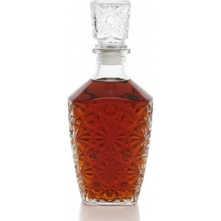 Provance Karaffe Whiskey Karaffe aus Glas Verschluss 900ml, (Set, 1x Flasche 1x Deckel), 900ml Fassungsvermögen – Bild 2