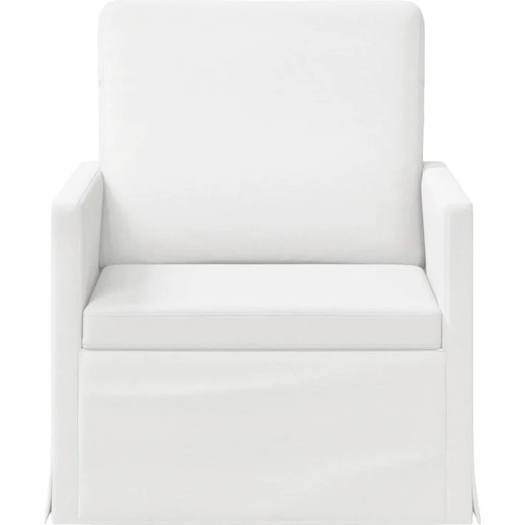 vidaXL Einzelsofa Weiß 70 x 81 x 82 cm Stoff 42041017 – Bild 2