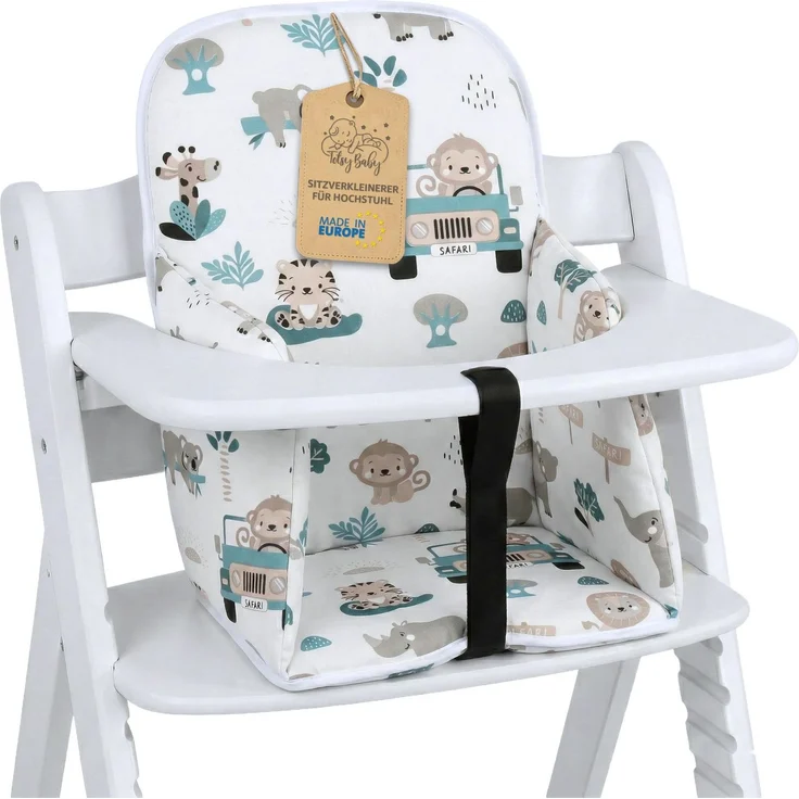 Sitzverkleinerer für Hochstuhl Baby Sitzkissen Stuhl - Kinder Sitzauflage für Hauck und Stokke Kinderhochstuhl High Chair Cover für Kinderstuhl Babystuhl und Hochstühle Afrika