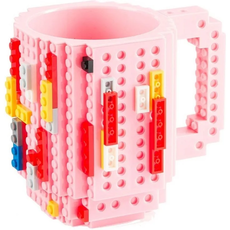 Goods+Gadgets Tasse GOODS+GADGETS Baustein Tasse - LEGO kompatibler Becher Satz 350ml, Polycarbonat, Kaffeetasse Kaffee-Becher 350ml