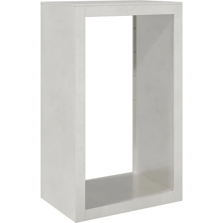 vidaXL Brennholzregal 60x40x100 cm Edelstahl 850993 – Bild 1