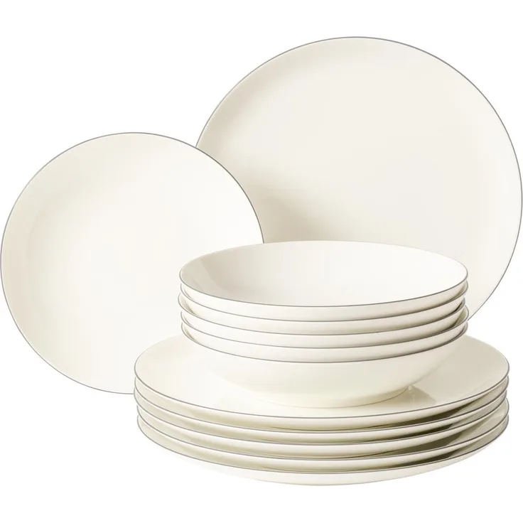 Seltmann Weiden Savona Tafelservice 12-teilig Grey Line