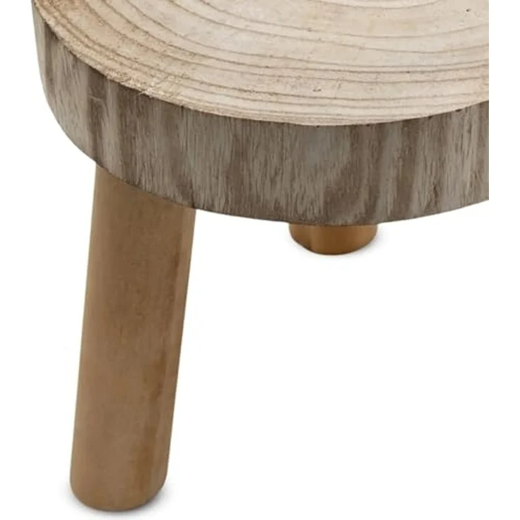Spetebo Blumenhocker Baumscheibe rund natur - 22 x 20 cm (Anzahl, 1 St, Stück), stabiler Stand auf 3 Beinen – Bild 3