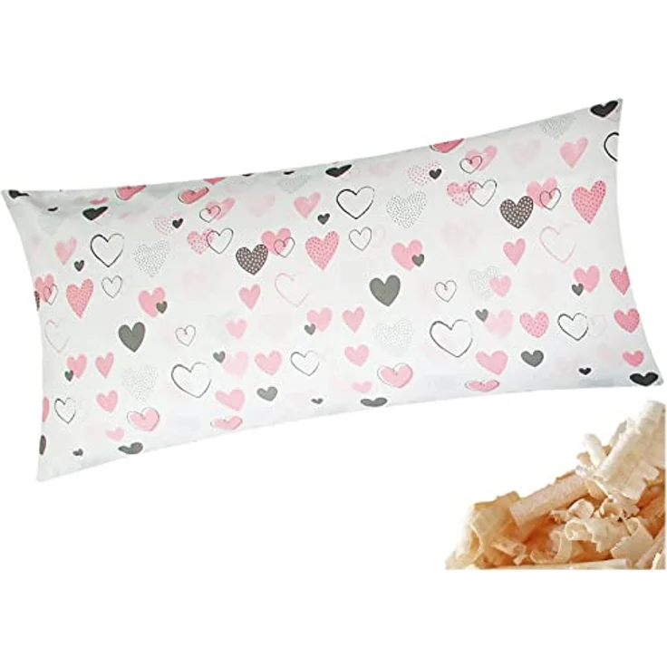 Heubergshop Zirbenkissen, 1-tlg, 40x80cm Gefüllt mit Zirben - Love, Liebe, Herzen (Zirbe-187/1-40x80) – Bild 1