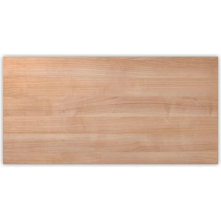bümö Tischplatte 200x100 cm in Nussbaum, Schreibtischplatte aus Holz, Holzplatte, Spanplatte kratzfest beschichtet, ABS-Kante, 120 kg Tragkraft für DIY Homeoffice Schreibtisch & mehr, PL-2E-N