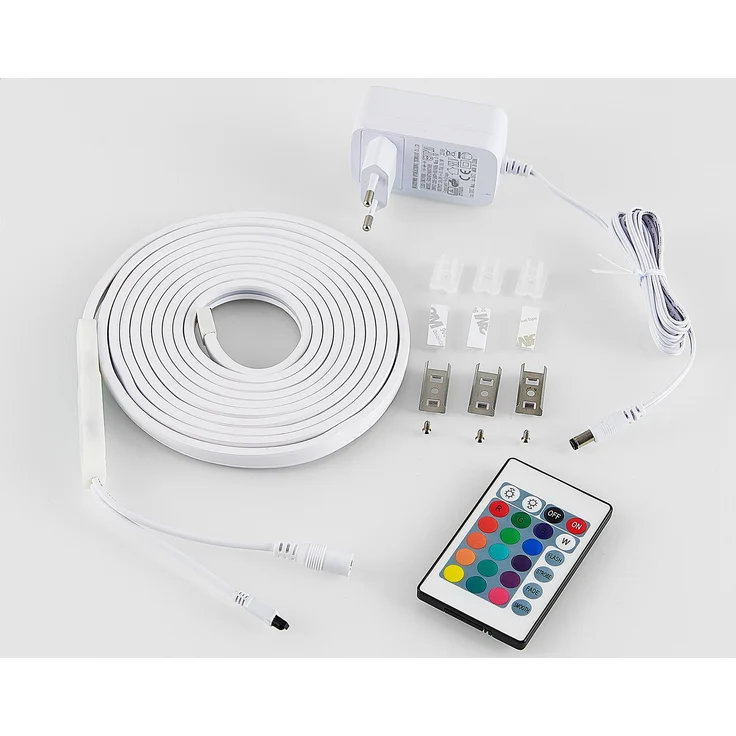 LED Streifen NEON mit Fernbedienung, RGB Farbwechsel & Dimmer - 3 Meter – Bild 5