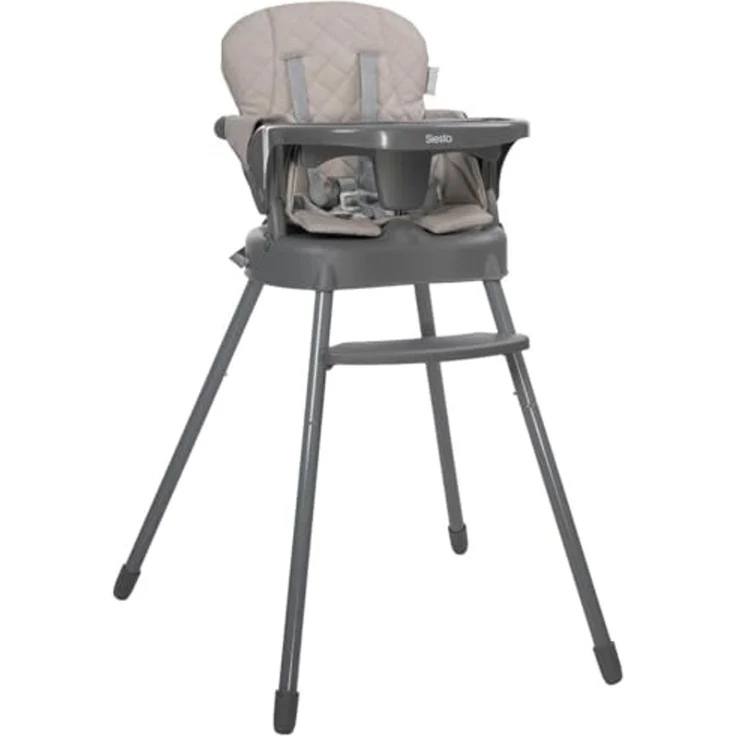 Lorelli Kinderhochstuhl Vanilla 3 in 1 Kinderstuhl, Tablett, Fußstütze, Gurt beige – Bild 1