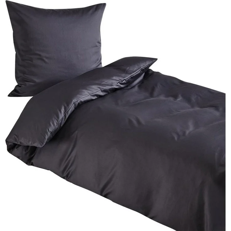 TRAUMSCHLAF Bettwäsche Pure, Mako Satin, 2 teilig, hochwertige Satin Bettwäsche – Bild 3