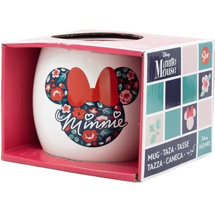 Tasse "Globe" mit Minnie Mouse Motiv 380 ml aus Keramik 13oz – Bild 3