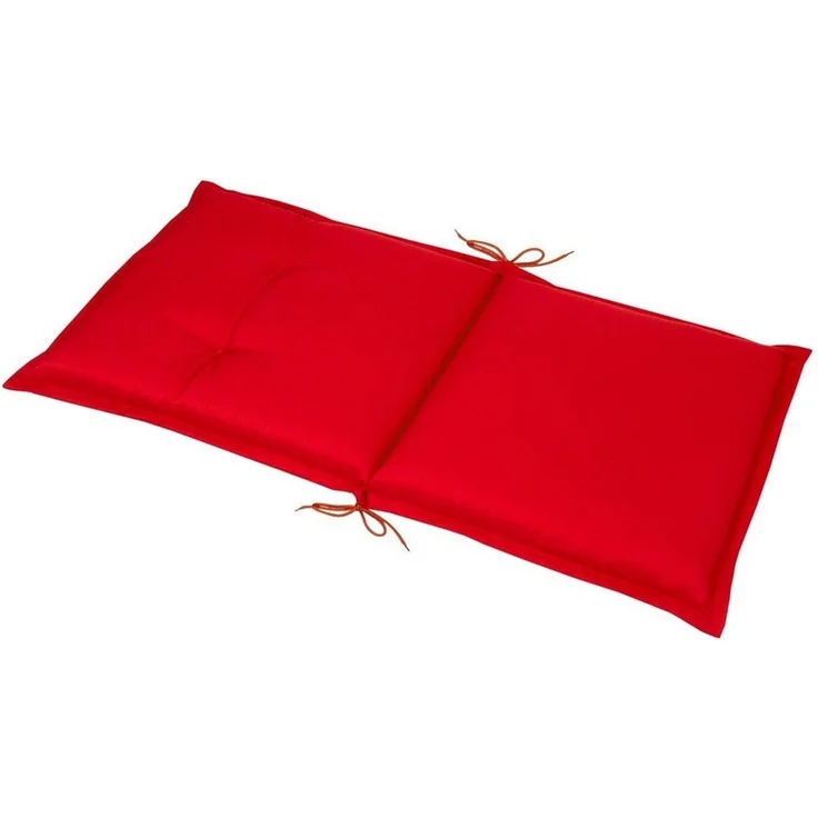 Beautissu Sitzauflage 2er Set Niedriglehner Auflagen Base NL, 100x50 cm, Rot, 6cm Dickes Sitzpolster Sitzauflage für Garten Balkon Camping Stuhl – Bild 3