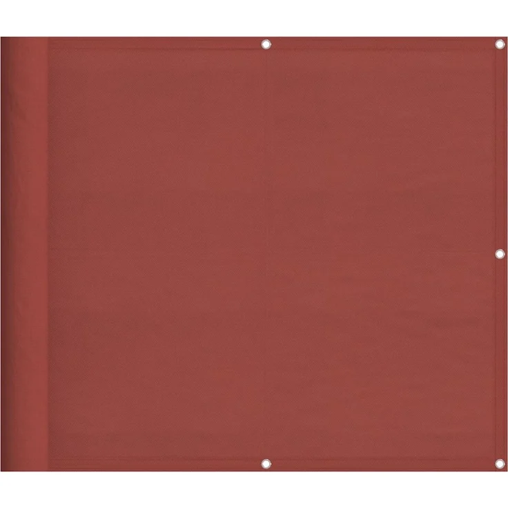 vidaXL Balkon-Sichtschutz Terrakotta 90x1000 cm 100 % Polyester-Oxford 42002089 – Bild 1