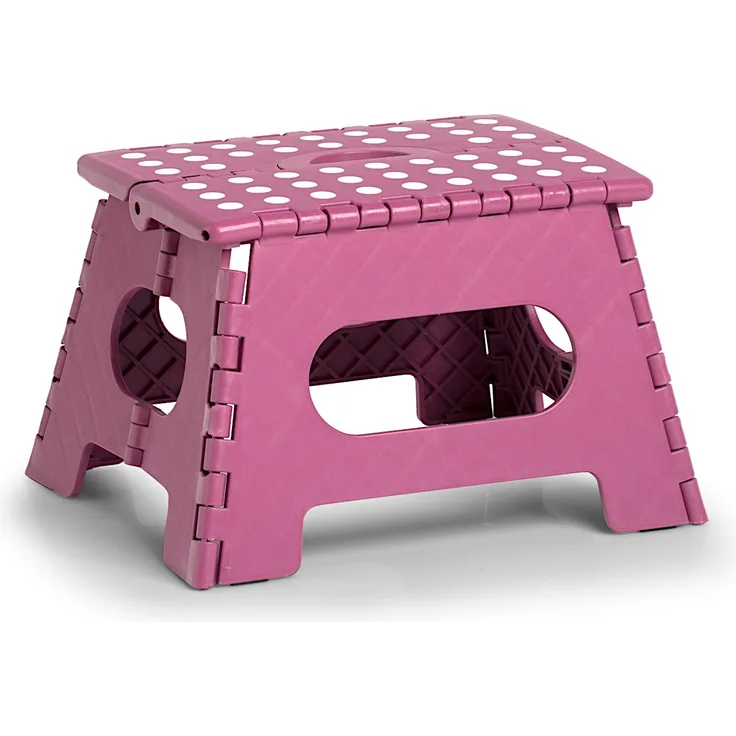 ZELLER Klapphocker 13033 aus Kunststoff, beere / Tritt / Klappstiege