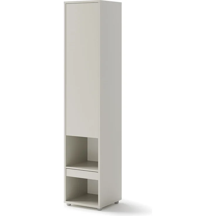 MEBLINI Schrank BC-07 für Schrankbett - Kaschmir - 45x217x46cm - Hochschrank mit Ablagen, Fächern und Schublade - Nachttisch – Bild 1