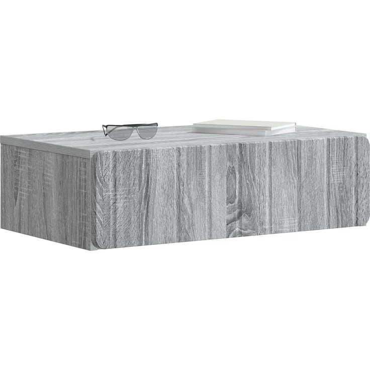 vidaXL Wandmontierter Beistelltisch Graues Sonoma 59 x 34,5 x 17 cm 898321 – Bild 2