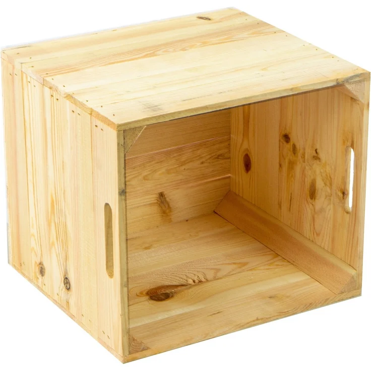 Kistenkolli Altes Land Allzweckkiste 3er set Holzkiste Natur passend für Kallax und Expeditregale Kallaxkis (Spar-Set, 3er Set) – Bild 3