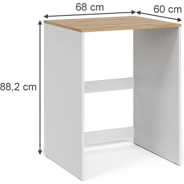 Waschmaschinenschrank Viktor Weiß/Artisan 68 x 88.2 cm Vicco – Bild 2