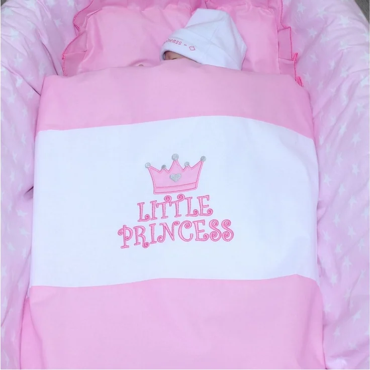 Primawela Babybettwäsche Kinderwagenset Baby Bettwäsche für Kinderwagen Bezüge Decke Kissen, 2 teilig – Bild 4
