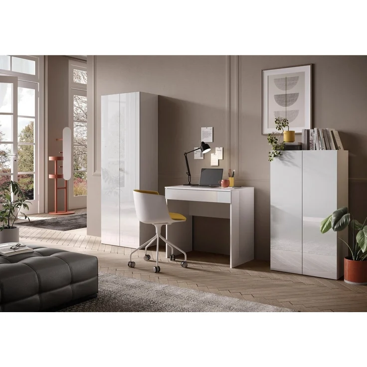 INOSIGN Aktenschrank Basic, Büroschrank mit 2 Türen (innen 3 Einlegeböden), hoher Mehrzweckschrank in verschiedenen Farben, B 63 x H 184 cm – Bild 3