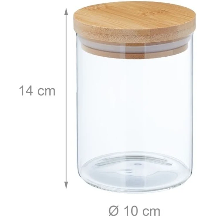 8x Vorratsgläser mit Deckel 750 ml 10052680 – Bild 4