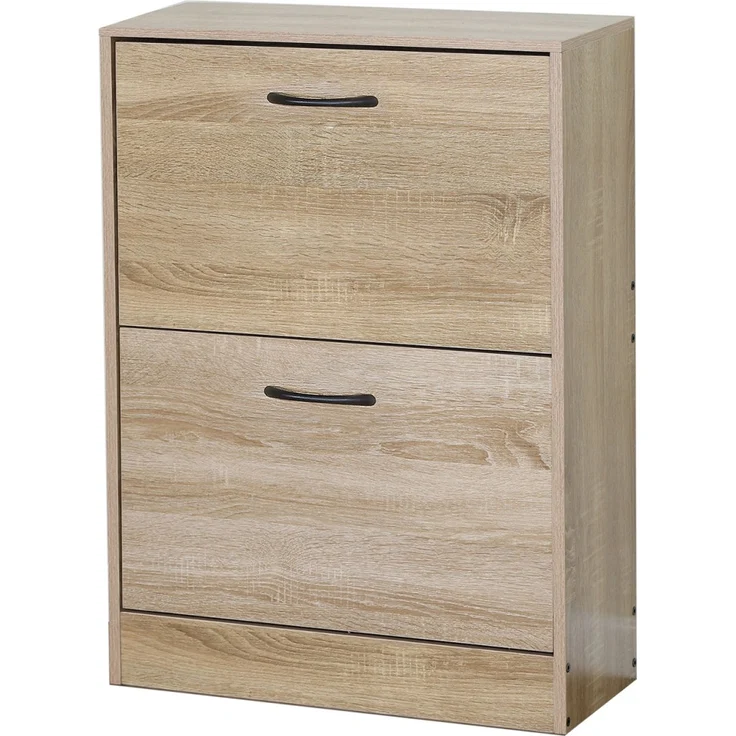 HTI-Living Schuhschrank Schuhkipper Sonoma mit 2 Klappfächern 60 x 81 x 24 cm (1 Stück, 1-St, 1 Schuhkipper mit 2 Klappfächern) modern Platzsparend – Bild 3