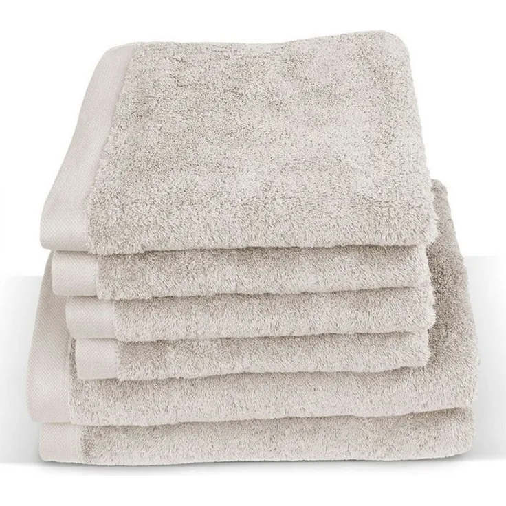 herzbach home Handtuch Set Pura, (6-St), 6er Set, 550g/m², Premium-Qualität, 100% Baumwolle, einfarbig