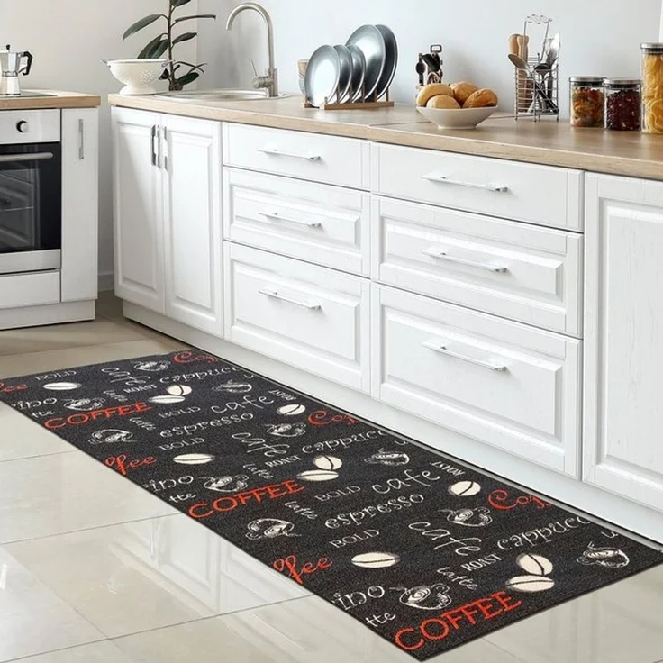 Carpetia Küchenläufer Küchenteppich Modern, rechteckig, Höhe: 5 mm, rutschhemmender Rücken, pflegeleicht, robust – Bild 4