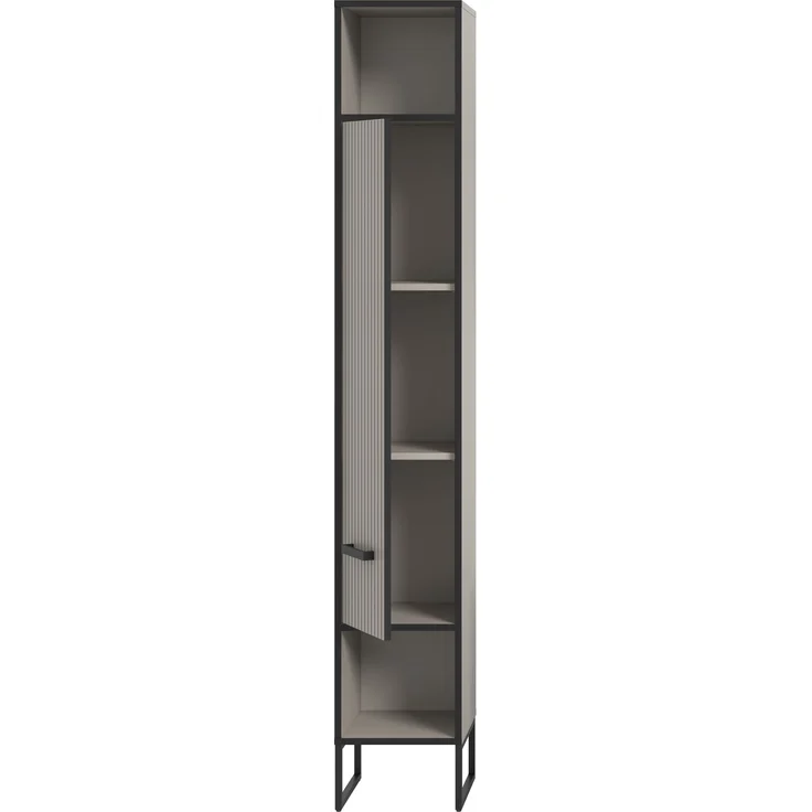 Hochschrank (B/H/T: 30x192x32 cm) in Kaschmir Nachbildung – Bild 3