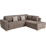 riess-ambiente Ecksofa NORWAY 255cm taupe, mit Bettfunktion und Bettkasten