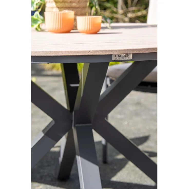 Gardissimo ARMATI Nonwood Alu-Gartentisch Gartenmöbel 148cm (rund) – Bild 3