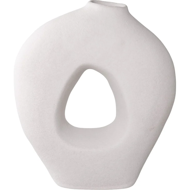 House Nordic Vase, Keramik, weiß, 24x10,5x27,8 cm – Bild 1