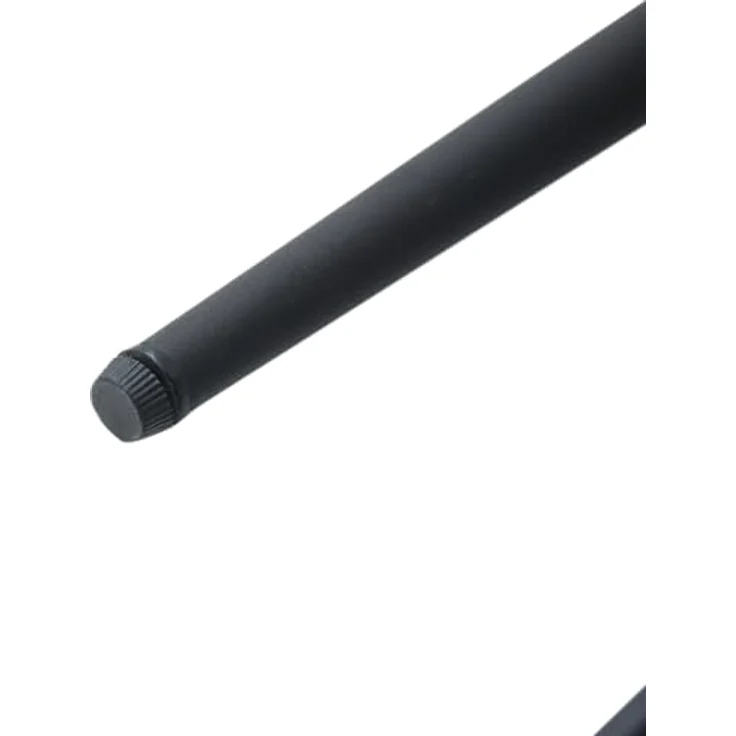 GrandCA HOME 4er-Set Esszimmerstühle, Küchenstühle mit Hohler Rückenlehne，Massive Schwarze Metallbeine (schwarz, 4) – Bild 8