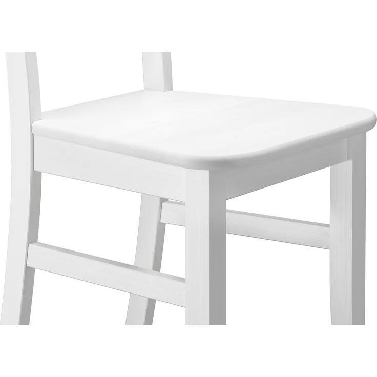 Weißer Stuhl Eris Küchenstuhl Massivholzstuhl Esszimmerstuhl Kiefer 90.71-01 W – Bild 6