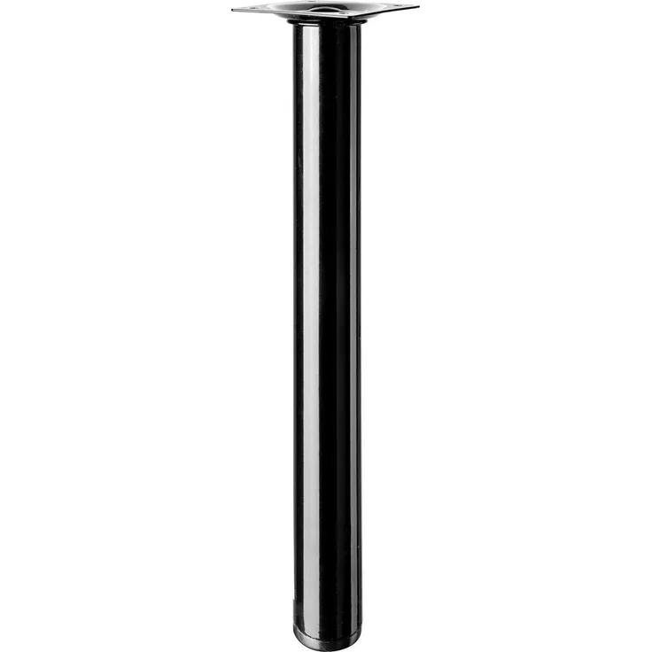 Hettich Tischbein 3,0 x 30 cm Stahl schwarz - 1 Stück