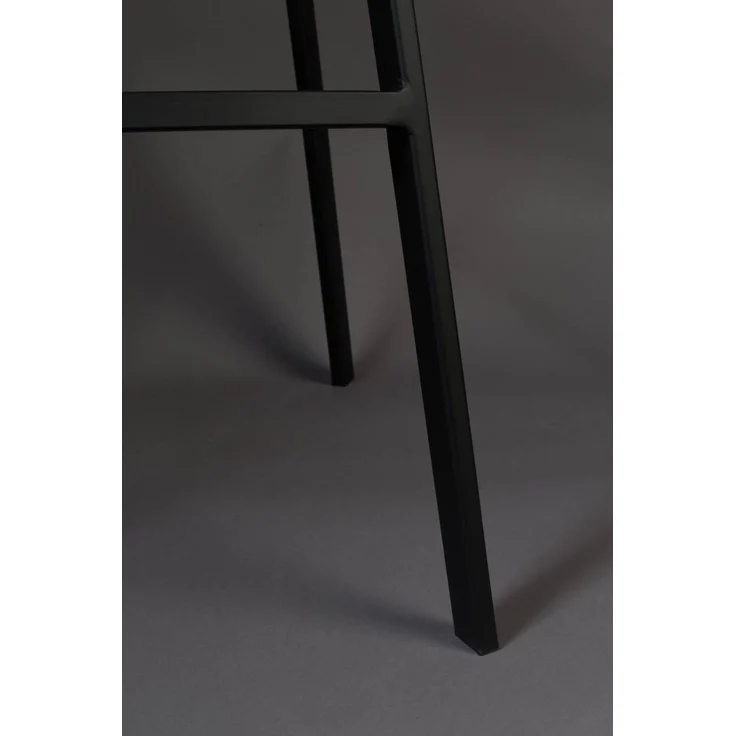 Dutchbone Barhocker Franky im 2er-Set mit grauem Samtbezug und schwarzem Stahlgestell, Sitzhöhe 80 cm – Bild 7