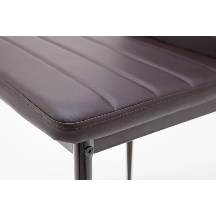 Albatros Esszimmerstühle MILANO 4er Set, Braun - Polsterstuhl mit Kunstleder-Bezug, Modernes Stilvolles Design am Esstisch - Küchenstuhl oder Stuhl Esszimmer mit hoher Belastbarkeit: 110kg – Bild 8