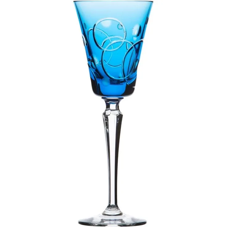 Rotweinglas Kristall Circle aqua (24,8 cm)