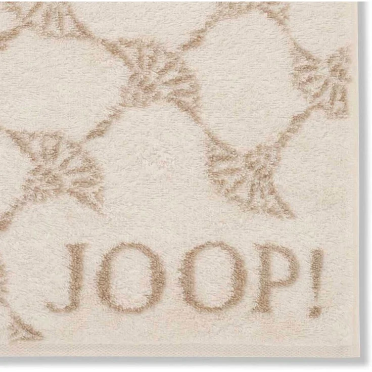 JOOP! Gästetuch Classic Frottierkollektion, 3er Pack - Walkfrottier Creme Cornflower 30x50cm – Bild 4