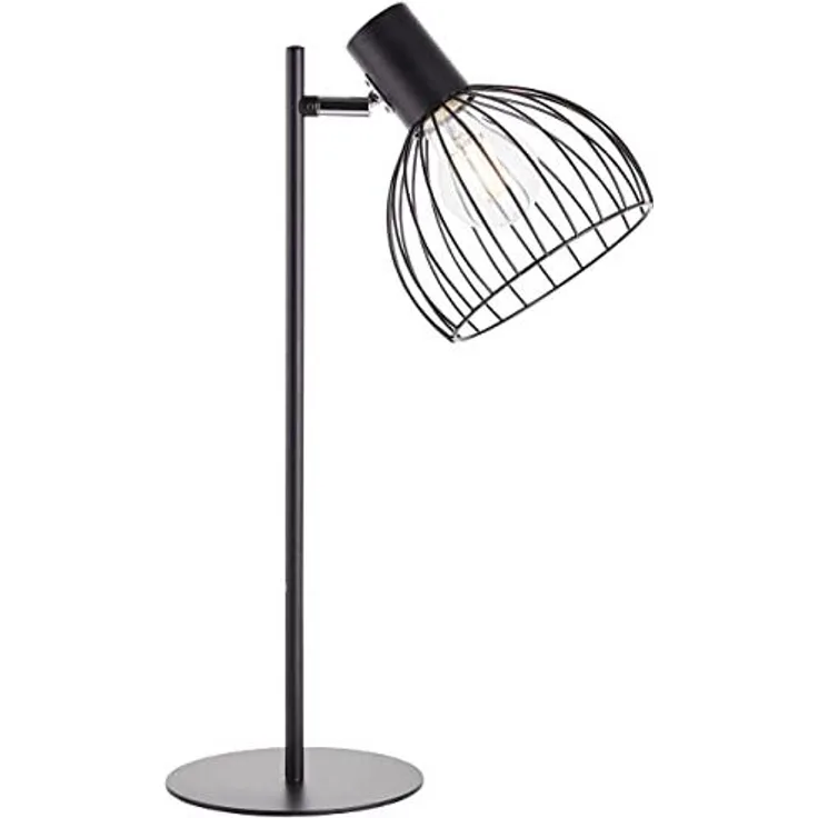 Brilliant Leuchten No. 93084-06 Tischleuchte Blacky 1-flammig E27 schwarz matt